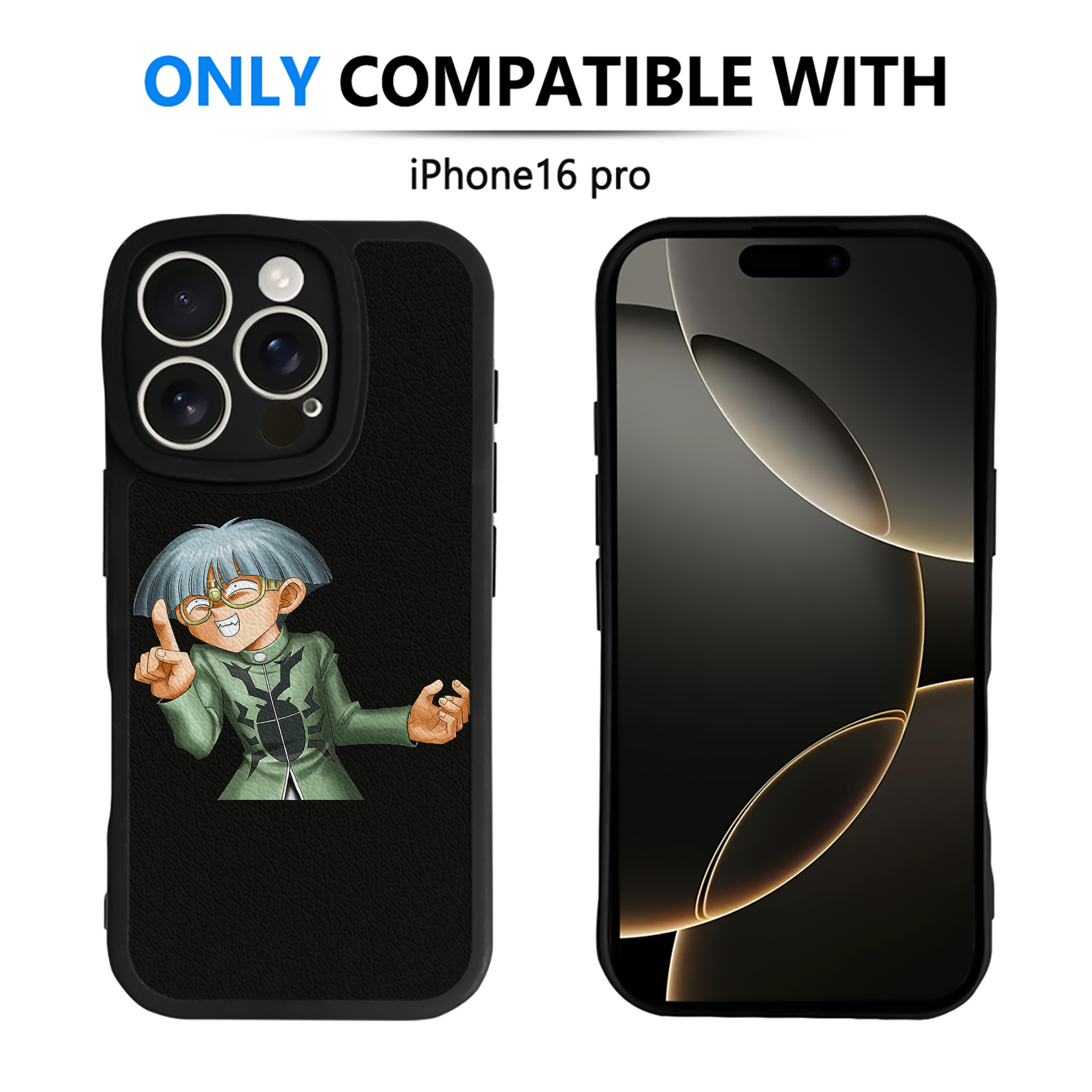 （画像用） 遊☆戯☆王 Yu-Gi-Oh! 【iPhone 16シリーズ対応】シリコンスマホケース（レザー調） 材質：シリコン
